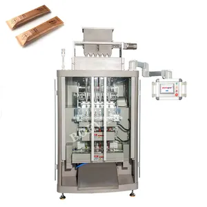 automatic granule vffs chilli sauce 3 in 1 coffee sugar stick pack sachet filling packing machine equipment