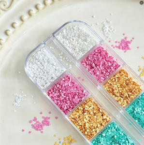1mm 12 Grids <strong>Nail</strong> Art Glitter Flakes Holographic <strong>Nail</strong> Sequins Iridescent Love <strong>Star</strong> <strong>Nail</strong> Sparkles for DIY Manicure Decoration - Product Image 5