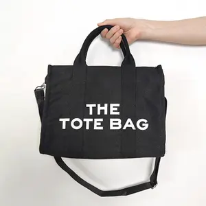 Casual Custom Bag With Logo Canvas Personalized Tote Bag Women Handbags Designer Shoulder Crossbody Bag For Daily Use