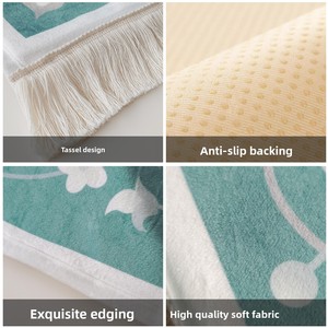 Tapis de <span class=keywords><strong>prière</strong></span> ergonomique personnalisable en polyester avec genouillères intégrées, mousse à mémoire de forme à rebond lent, style minimaliste épaissi - Product Image 4