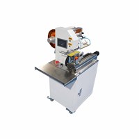 Étiqueteuse automatique de câbles USB Machine semi-automatique d'autocollants d'étiquettes de câbles de faisceau de câbles Roulement de noyau d'emballage en bois