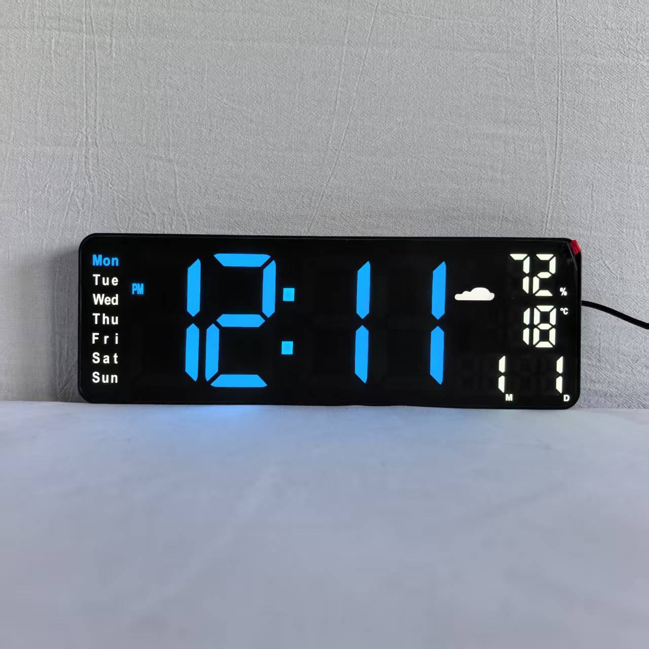 Black shell with blue light