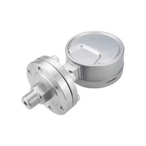 Özelleştirilmiş hava basıncı ölçer M20 * 1.5 konu 0-1 <span class=keywords><strong>Mpa</strong></span> çeşitli uygulamalar için temizle ölçekli diyafram mühür basınç göstergesi - Product Image 3