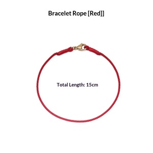 XD MB013 Bracelet de remplacement en coton tressé à la main rouge, avec perles de transfert à petit trou, pour hommes et femmes, utilisable comme bracelet ou bracelet de cheville - Product Image 6