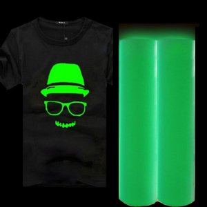<span class=keywords><strong>Vinilo</strong></span> de transferencia de calor luminoso con cambio de color blanco Aqua que brilla en la oscuridad - Product Image 3