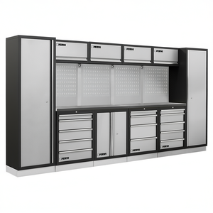 Système de rangement d'outils en acier Fervi Modular Workshop Furniture A008A avec tiroirs et portes pour garage - Product Image 2