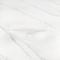 Grand plateau en plastique rose, Design de palais moderne élégant luxe Texture marbre mélamine grande assiette