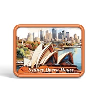 2025 Deutschland European City Souvenirs Holz Kühlschrank magnete für Kühlschrank Benutzer definiertes Logo Holz Epoxy MDF 3D Kühlschrank Magnet Holz