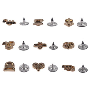 The Second Button Alloy Rivet Studs Double Cap For Apparel Durable Classic Style - Product Image 1