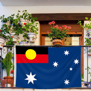 Bandiera Australiana Aborigena in Poliestere 5'X3'FT per Esterni a Prezzo <span class=keywords><strong>di</strong></span> Fabbrica - Product Image 4
