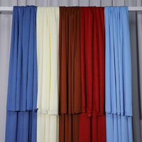 Voilage de fond de scène ondulé pour décoration de plafond de salle de réception d'hôtel, en tissu extensible double face en soie de lait et élasthanne, style européen, pour mariage