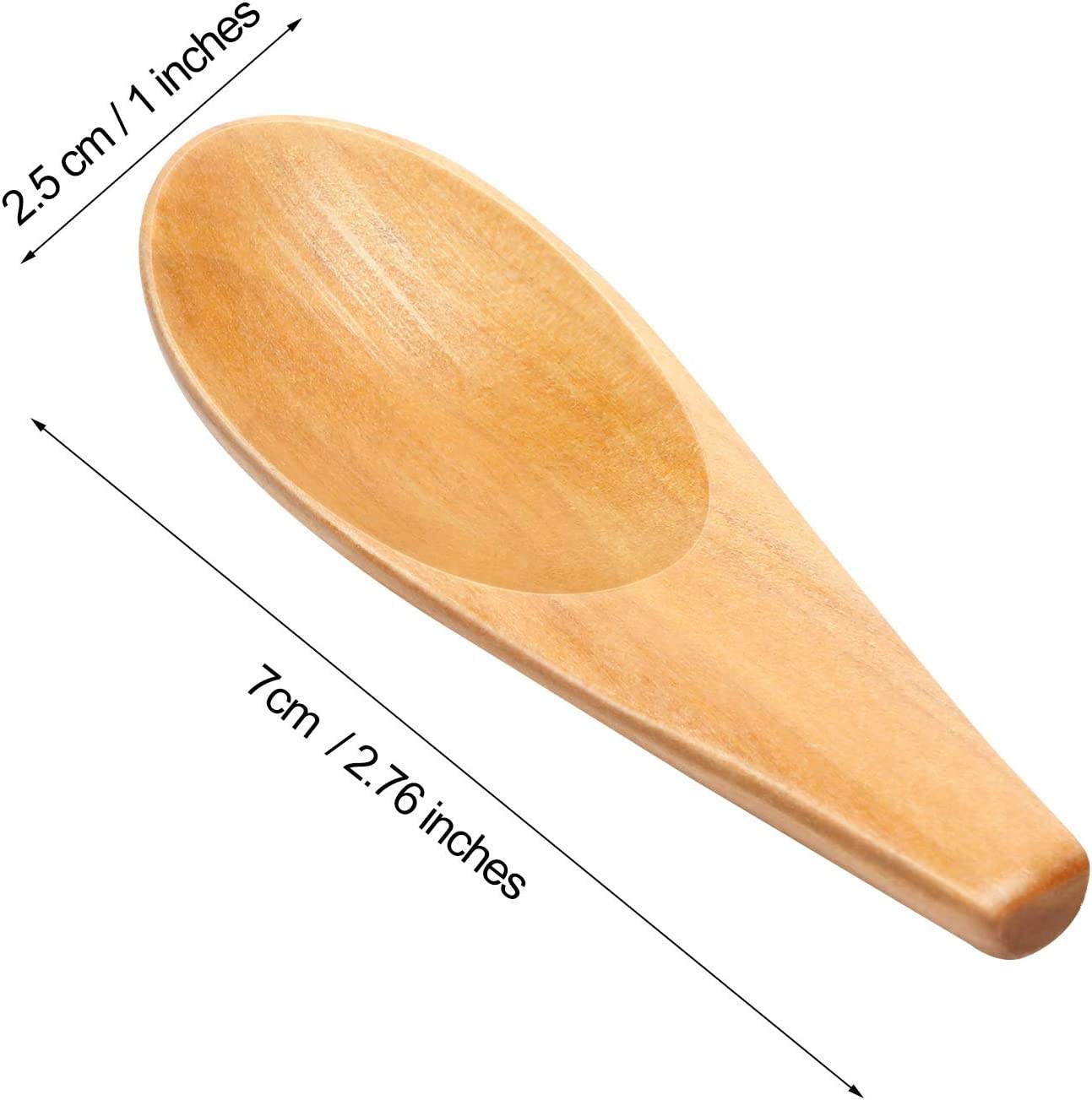 7 x 2.5 cm Light Wood spoon