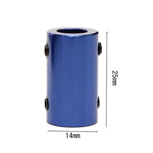 Blue Aluminum Alloy Rigid Coupling 10 Mm Bore For <b>3D</b> <b>Printers</b> And Models With Set Screws - Product Image 3