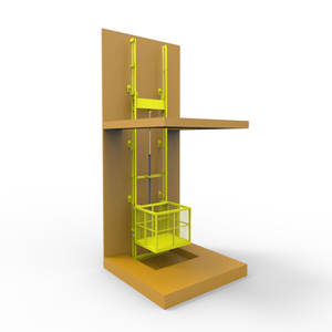 0.3T 0.5T 1T 2T rail rail listrik hidrolik mengangkat barang platform angkat kargo <span class=keywords><strong>lift</strong></span> kargo - Product Image 5