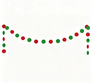 Guirnalda Irregular con Letras 'I Know Him' de Papá Noel con Brillantina Roja y Verde, Decoración Navideña Inspirada en la Película 'El Elfo', Pre-ensartada - Product Image 2