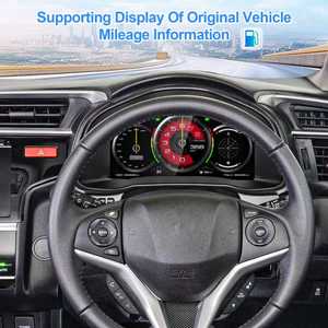 Nouvel écran LCD de tableau de bord 12,3 pouces pour Honda Fit 2014-2020, combiné d'instruments numérique pour voiture, cockpit virtuel, tachymètre automatique, écran fantôme - Product Image 2