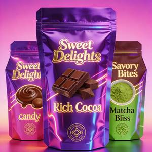 ถุงกระดาษคราฟท์แบบตั้งได้ เป็นมิตรกับสิ่งแวดล้อม ปิดผนึกได้ด้วยซิปล็อค สำหรับบรรจุภัณฑ์กาแฟ ลูกอม และมัทฉะ ป้องกันการซึมผ่านและรักษาความสดใหม่ได้ดี - Product Image 3