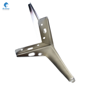 थोक क्रोम 300 मिमी + 150 मिमी आधुनिक डेस्क स्टील धातु रसोई कैबिनेट पैर - Product Image 4