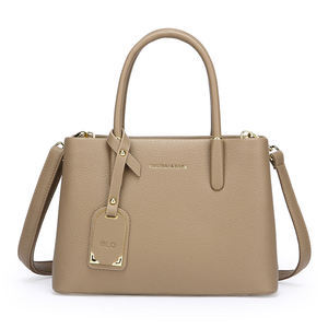 Simple Superior Full Matching Ladies <b>Vintage</b> Waterproof Zipper Closure Large Shoulder Crossbody <b>Handbag</b> with PU Material - Product Image 1