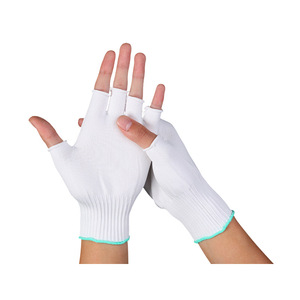 Guantes de nailon de cinco dedos hasta la muñeca, ligeros y transpirables para ciclismo, embalaje, deportes, guantes de trabajo - Product Image 3