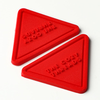 Patchs de cou en caoutchouc souple 3d personnalisés étiquette de logo étiquette de transfert de chaleur en silicone PVC vente en gros