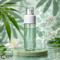 Flacon pulvérisateur à fine brume PET 100ml 120ml 150ml, épaule ronde, cylindrique, pour cosmétiques, soins de la peau, hydrolats