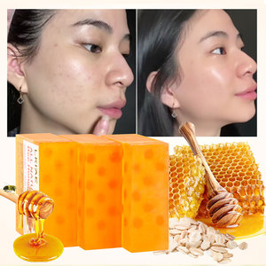 Lujoso rostro <span class=keywords><strong>y</strong></span> cuerpo rejuvenecedor manteca de karité minimizador de poros venta al por mayor <span class=keywords><strong>miel</strong></span> brillo jabón orgánico para mujeres - Product Image 2
