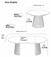 Table à manger convertible moderne en bois de luxe contemporain avec plateau en bois pour la maison et les restaurants, couleur personnalisable