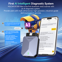 Escáner OBD2 MUCAR BT200 MAX, Compatible con el Protocolo ELM327 CANFD, Herramienta de Diagnóstico Completo del Sistema, 15 Funciones de Reinicio, Actualización Gratuita de por Vida