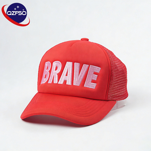 QZFSO Gorras de Béisbol de Camuflaje de 6 Paneles con Logotipo Personalizado de Alta Calidad, Gorras Trucker de Malla Bordadas de Hip Hop para Hombre - Product Image 1