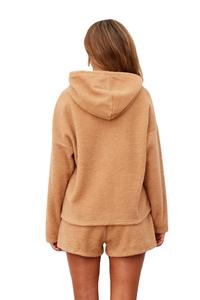 Autunno e inverno <span class=keywords><strong>felpa</strong></span> con cappuccio <span class=keywords><strong>da</strong></span> <span class=keywords><strong>donna</strong></span> lavorata a maglia per la <span class=keywords><strong>casa</strong></span> pigiama <span class=keywords><strong>da</strong></span> <span class=keywords><strong>donna</strong></span> personalizzazione - Product Image 4