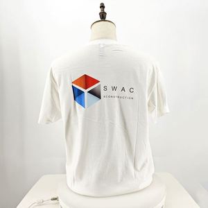 White Custom Printing Customer's Slogan Heavyweight Organic Cotton <b>T</b>-Shirt for Men Personalizzate <b>T</b> Shirt Oversize Cotone 100% - Product Image 2