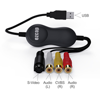 Carte de capture vidéo USB 2.0 ezcap159 pour Windows et Mac OS, convertisseur VHS en numérique, prend en charge le captureur vidéo composite S-Video RCA