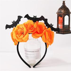Diademas de Murciélago para Mujeres y Niñas, Accesorios para el Cabello con Flores para Fiestas de Carnaval y Halloween - Product Image 4
