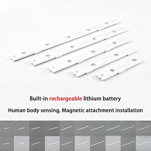 Magnetic LED Night Light Bar USB Rechargeable PIR Motion Sensor No Drill Under Cabinet Lamp For Closet Stair Bedroom - Product Image 1