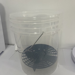 Offre spéciale seau de lavage de voiture <span class=keywords><strong>20L</strong></span> seau rond de 5 gallons et seaux avec grille de protection et couvercles à vis Gamma - Product Image 1