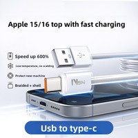 Câble de charge rapide USB-C 100W en gros, pas cher, tressé en nylon, 5A, charge rapide, conducteur en cuivre pur, logo personnalisé pour IOS Android