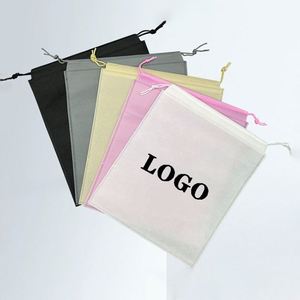 Sacs cadeaux en non-tissé avec cordon de serrage 45x55cm, en gros, réutilisables, avec logo personnalisé pour mariage, fête, Noël - Product Image 2