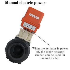 Электрический дренажный клапан DN50, 24 В постоянного тока, с резьбой NPT 2 дюйма, моторизованный шаровой кран из ПВХ - Product Image 5
