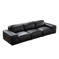 Canapé de bureau moderne en cuir PU, ensemble modulaire sectionnel, confortable, pour hôtel et salon, usage commercial – Vente chaude
