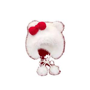 Chapéu de Proteção para Ouvidos Quente e Fofo de Gato Japonês, Fabricado na Fábrica, para Outono e Inverno - Product Image 3