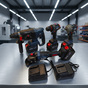 Juego de Herramientas Eléctricas de Litio de Alto Valor, 21V, Motor de Litio sin Escobillas, Taladro Eléctrico, Llave Eléctrica, Precio de Fábrica al por Mayor, ODM - Product Image 2