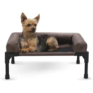 เตียงสุนัขโลหะมีความทนทาน,เตียงโซฟายกระดับระบายอากาศได้ทำจากสเตนเลสสตีลสำหรับสัตว์เลี้ยง