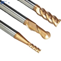 Fraise à queue sphérique en carbure de tungstène PML-2BL avec revêtement TiAICrN pour usinage conventionnel/en pente sur centre d'usinage CNC ODM/OEM