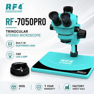ปรับปรุงใหม่ RF4 2023 ปุ่มปรับกล้องจุลทรรศน์แบบใหม่ 6 ระดับ ล็อคได้อย่างแม่นยำ กำลังขยาย 7-50 เท่า ซูมแบบสามตา RF-7050PRO - Product Image 1