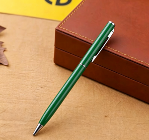 OEM Cross Border Wholesale Slim Twist Metal Ballpoint <b>Pen</b> Metal Clip Multi <b>Colors</b> Factory Stock Business Promotional Gift <b>Pen</b> - Product Image 1