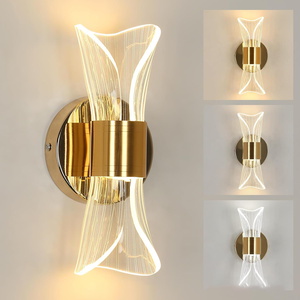 Lampada da comodino interna moderna di alta qualità lussuosa decorazione d'interni illuminazione soggiorno moderna lampada da <span class=keywords><strong>parete</strong></span> in acrilico - Product Image 1