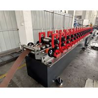 USA Populaire Haute Précision En Aluminium Galvanisé En Acier Métal Volet Roulant Porte Bas Latte T Bar Rouleau Formant La Machine