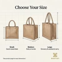 Sac fourre-tout en toile de jute réutilisable, grand format, pour pique-nique en extérieur, avec poignées, idéal pour le transport et le rangement, éco-responsable, vente en gros