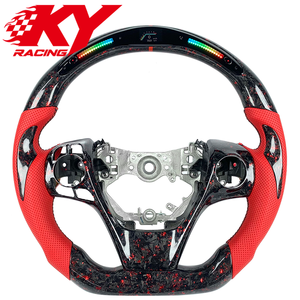 Volant sport en fibre de carbone forgée avec écran LED pour Toyota Camry SE XSE TRD Corolla LE RAV4 Supra 86 Tacoma 2012-2024 - Product Image 1